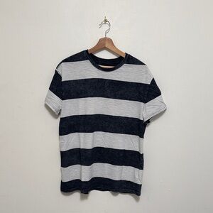 Goodfellow & Co Men’s Stone Wash Navy Stripe Tee Shirt